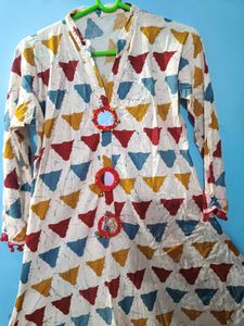 Printed Anarkali Kurta