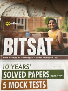 Arihant BITSAT Solved Papers & Mock Tests
