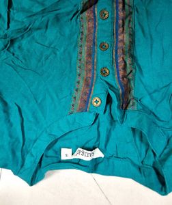 Karigari Teal Kurta
