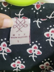 Black &amp; Red Short Kurti