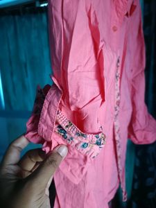 Peach Ladies Shirt L Size