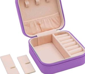 Purple Compact Jewelry Box