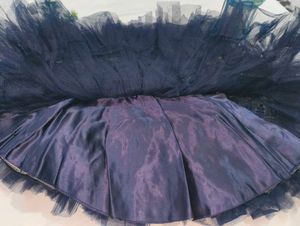 Elegant Navy Blue Girls' Party Dress