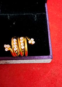Elegant Snake Wrap Ring with Sparkling Stones✨️✨️