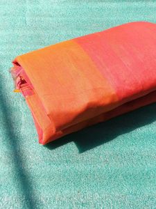 Elegant Orange  🧡 saree