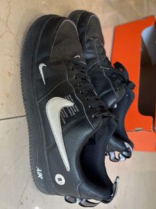 Nike Air Force - Black Sneakers with White laces