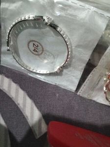 Elegant Silver Bracelet with Intricate Design