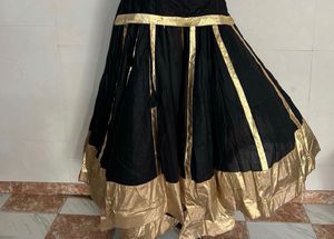 Black &amp; Gold Ethnic Skirt