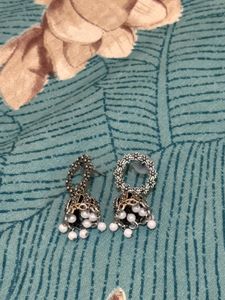 oxidised jhumka