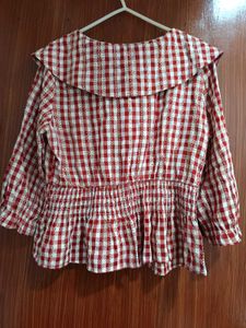 vintage red gingham tol