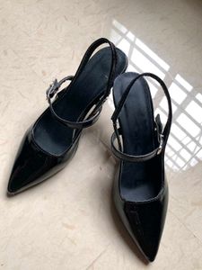 Black Patent Stiletto Heels
