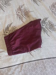 Burgundy Sporty Shorts