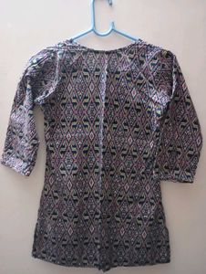 Stylish Geometric Print Kurta