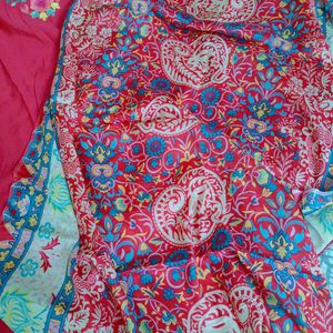 Elegant party wear unstiched dress material, suit