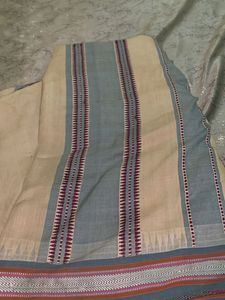 Elegant Cream Saree