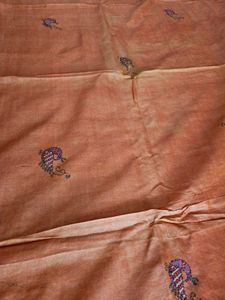 Kantha work pure silk saree
