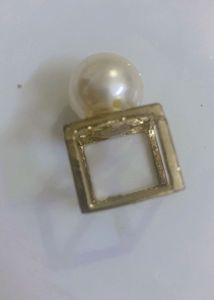 Large Faux Pearl Statement Ring