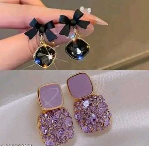 Combo pack of 2 korean stylish earrings