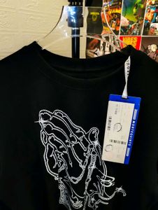 BOXY FIT GRAPHIC PRINTED BAGGY WAFFLE TEE 🔥❤️‍🔥