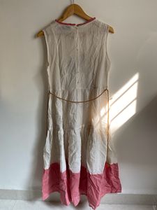 Terquoise Front Embroidered Kurtha