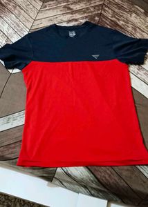 combo of 3 blue crop to and black top, t shirt