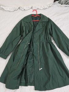 dark Green Lightweight Trench Coat size M