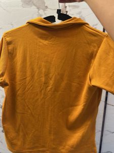 Mustard Yellow Collared Top- Bust- 34/32