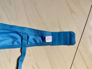 Blue Padded Underwire Bra
