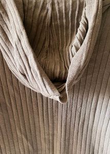 Hooded Knit Sweater Dress