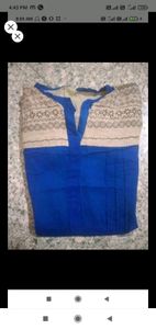 khadi blue top