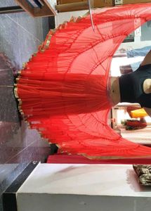 Vibrant Red Tiered Maxi Skirt