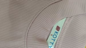 Light Pink Ribbed Turtleneck Top