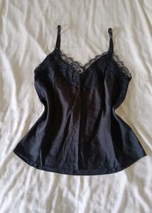 Black Lace Trim Camisole