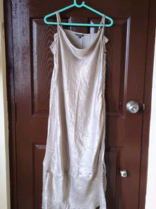 Sparkly Champagne Slip Dress