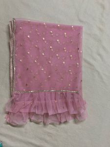 SHIFFON SHIRT,GRARA WITH NET DUPPATTA