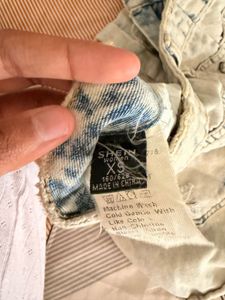 Distressed Denim Shorts