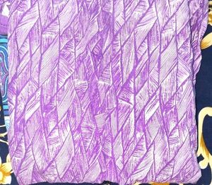 Top Vibrant Purple Geometric Print Tunic fabric