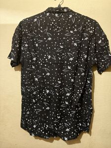Martell Men's Black Printed Shirt