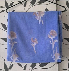 🦋Beautiful Blue Floral Saree