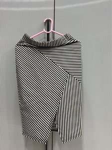 Striped Wrap Skirt
