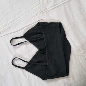 Koton Black Strappy Crop Top