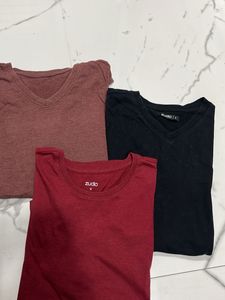 Combo of 3 Zudio Tshirts