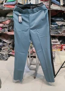 Men's Blue Formal Trousers