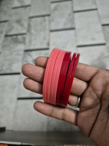 Set of Red and Pink Bangles