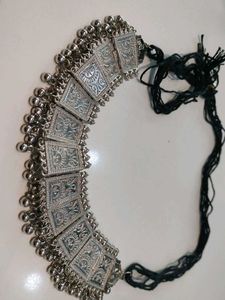 Boho Silver Choker Necklace