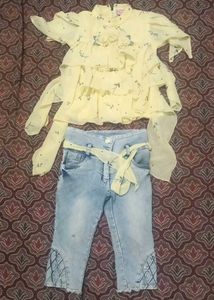 top and jeans capri