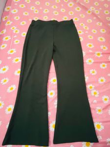 Dark Green Flared Pants