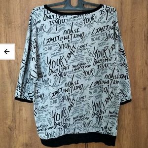 Max fashion Grey Graphic Print T-Shirt Top