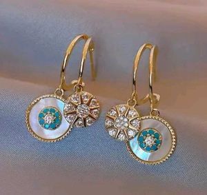Evil Eye Charm Korean earrings