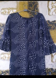 Very Stylish And Beautiful Kurti With Frill Sleeves Only Wore Once